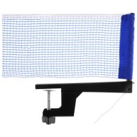 Сетка для настольного тенниса, с крепежом, 181 х 14 см, нить 1 мм, цвет синий 494388s фото