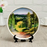 Тарелка декоративная «Летний лес», настенная, D = 19,5 см 4253061s фото