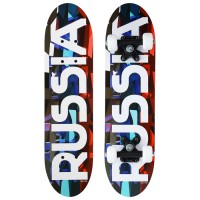 Скейтборд подростковый RUSSIA 62х16 см, колёса PVC d=50 мм 4013656s фото