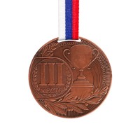 Медаль призовая, 3 место, бронза, d=7 см 3678358s фото