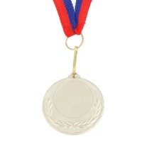 Медаль под нанесение, серебро, d=4 см 1212299s фото