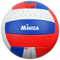 Мяч волейбольный MINSA «РОССИЯ», размер 5, 260 г, 2 подслоя, 18 панелей, PVC, бутиловая камера 4166911s фото