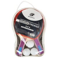 Набор для настольного тенниса BOSHIKA Premier: 2 ракетки, 3 мяча, в чехле 5418082s фото