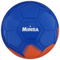 Мяч футбольный MINSA, размер 5, PU, вес 368 г, 32 панели, 3 слоя, машинная сшивка 7393185s фото
