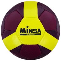 Мяч футзальный MINSA, размер 4, 32 панели, PU, ручная сшивка, бутиловая камера, 400 г 5187094s фото