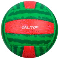 Мяч волейбольный ONLITOP «Арбуз», размер 2, 150 г, 2 подслоя, 18 панелей, PVC, бутиловая камера, машинная сшивка 4166905s фото