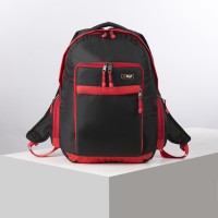 Рюкзак туристический, 28 л, отдел на молнии, 2 наружных кармана, 2 боковых кармана, цвет чёрный/красный 5099049s фото