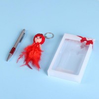 Набор подарочный 2в1 (ручка, брелок-кукла красная), микс 5092212s фото
