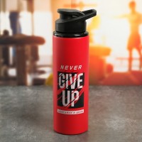 Бутылка металлическая «Never give up», 900 мл 4700750s фото