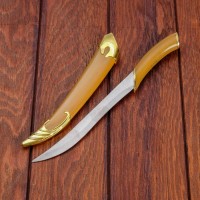 Сувенирный нож, светлое дерево с золотыми вставками 29 см 2873643s фото