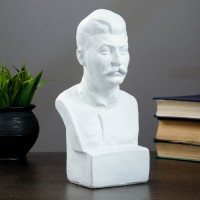 Бюст Сталина, белый 12х24см 4203385s фото