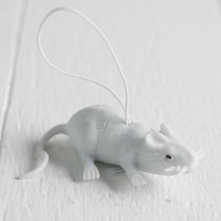Прикол «Мышь», резиновая, цвет белый 4449310s фото