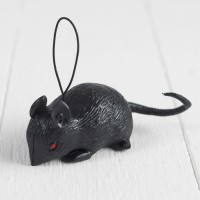 Прикол «Мышь», резиновая, цвет чёрный 4449311s фото