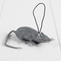 Прикол «Мышь», резиновая, цвет серый 4449309s фото