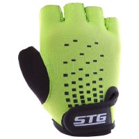 Перчатки велосипедные детские STG AL-03-511, размер XS, цвет зелёный/чёрный 3549641s фото