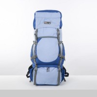 Рюкзак туристический, 80 л, отдел на шнурке, 2 наружных кармана, 2 боковых кармана, цвет голубой 5170973s фото