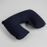Подушка для шеи дорожная, надувная, 38 × 24 см, цвет синий 444829s фото