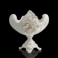 Ваза для конфет White Rose, белая, 25 × 35 × 35 см 844954s фото