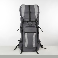 Рюкзак туристический, 90 л, отдел на шнурке, наружный карман, 2 боковые сетки, цвет серый 4931760s фото