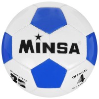 Мяч футбольный MINSA, размер 4, 32 панели, PVC, машинная сшивка 1220049s фото