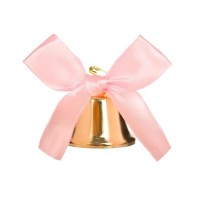 Колокольчик с розовым бантом, d=3,6 см 5389879s фото