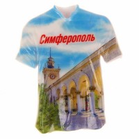 Магнит в форме футболки «Симферополь. ЖД Вокзал» 1594530s фото