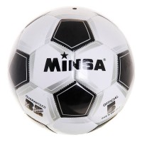 Мяч футбольный MINSA Classic, размер 5, 32 панели, PVC, 3 подслоя, машинная сшивка, 320 г 240375s фото