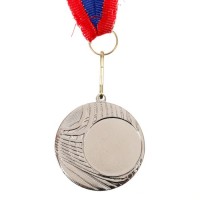 Медаль под нанесение, серебро, d=4 см 1510622s фото