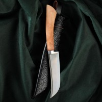 Нож Пчак Шархон - Чирчик, дерево Чинар, гарда олово, 10 см 7358511s фото