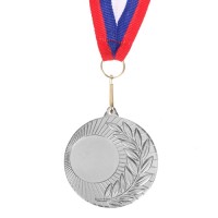 Медаль под нанесение, серебро, d=5 см 1108677s фото