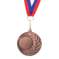 Медаль под нанесение, бронза, d=5 см 1108678s фото