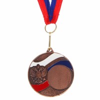 Медаль призовая, триколор, бронза, d=5 см 1108687s фото
