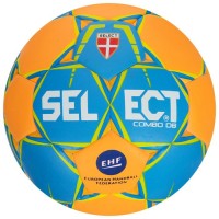 Мяч гандбольный SELECT COMBO DB Lille, размер 1, EHF, ПУ, гибридная сшивка, цвет оранжевый/синий 6536145s фото