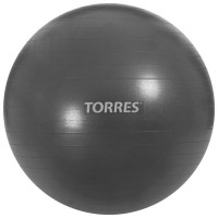 Фитбол TORRES, AL100185, диаметр 85 см, эластичный ПВХ, с защитой от взрыва, с насосом, цвет тёмно-серый 7437696s фото