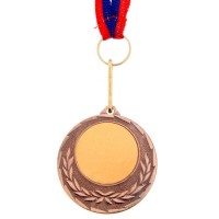 Медаль под нанесение, бронза, d=4 см 1259391s фото