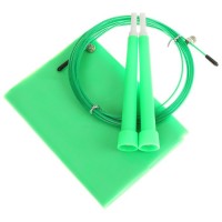 Набор для фитнеса (эспандер ленточный+скакалка скоростная), цвет зеленый 2579475s фото