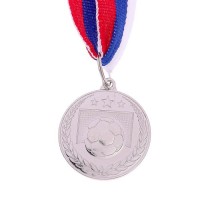Медаль тематическая «Футбол», серебро, d=3,5 см 1887496s фото