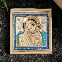 Икона Богородица Казанская 5,2х6 см 7486610s фото