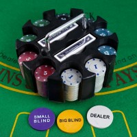 Покер, набор для игры, в карусели (карты 2 колоды, фишки с номин. 200 шт) , без поля 278720s фото