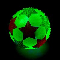 Мяч «Звёздочки», световой, с пищалкой, цвета МИКС 1654228s фото