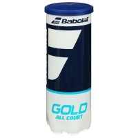 Мяч теннисный BABOLAT Gold All Court 3B, 3 шт., одобрено ITF, сукно, резина, цвет жёлтый 7060226s фото