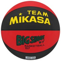 Мяч баскетбольный MIKASA 157-BR, размер 7, резина, бутиловая камера, нейлоновый корд, цвет красный/чёрный 7514547s фото