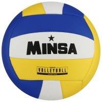 Мяч волейбольный MINSA, размер 5, 18 панелей, 2 подслоя, камера резиновая 7306807s фото