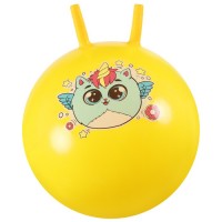 Мяч-прыгун с рожками «Кото-единорожка» 45 см, 380 г, цвет жёлтый 7350272s фото