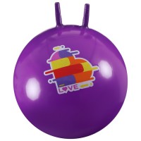 Мяч-прыгун с рожками LOVE 65 см, 520 г, цвет фиолетовый 7350292s фото