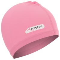 Шапочка для плавания ONLYTOP SWIM, детская, цвет розовый, обхват 46-52 см 7483738s фото