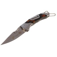 Складной нож Stinger с клипом, 165 мм, рукоять: нержавеющая сталь, дерево, подарочный бокс 3418752s фото