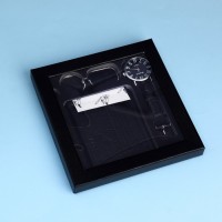 Набор подарочный 4в1 (ручка, кошелек, часы, брелок) , микс 7029961s фото