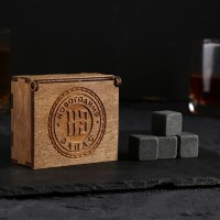 Набор камней для виски в деревянной коробке 