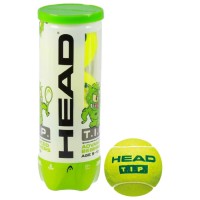 Мяч теннисный Head T.I.P Green, набор 3 штуки, фетр, натуральная резина 2518996s фото